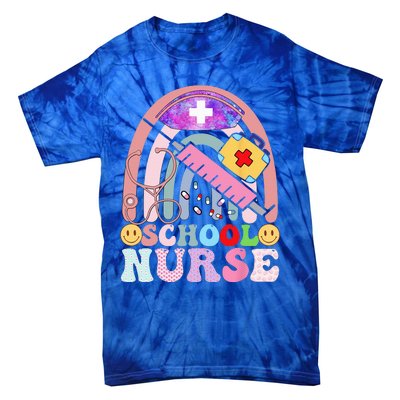 Funny School Nurse Graphic Tees Tops Back To School Tie-Dye T-Shirt