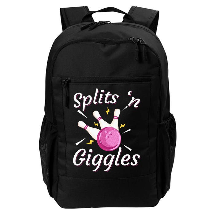 Funny Splits N Giggles Bowling Team Bowler Sports Player Backpack