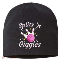 Funny Splits N Giggles Bowling Team Bowler Sports Player Sustainable Beanie