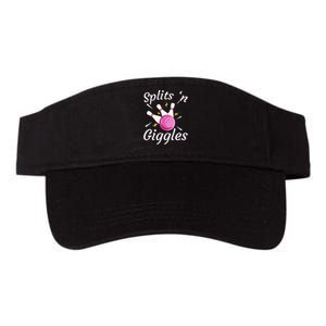 Funny Splits N Giggles Bowling Team Bowler Sports Player Valucap Bio-Washed Visor