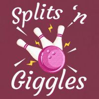 Funny Splits N Giggles Bowling Team Bowler Sports Player 16oz Travel Tumbler