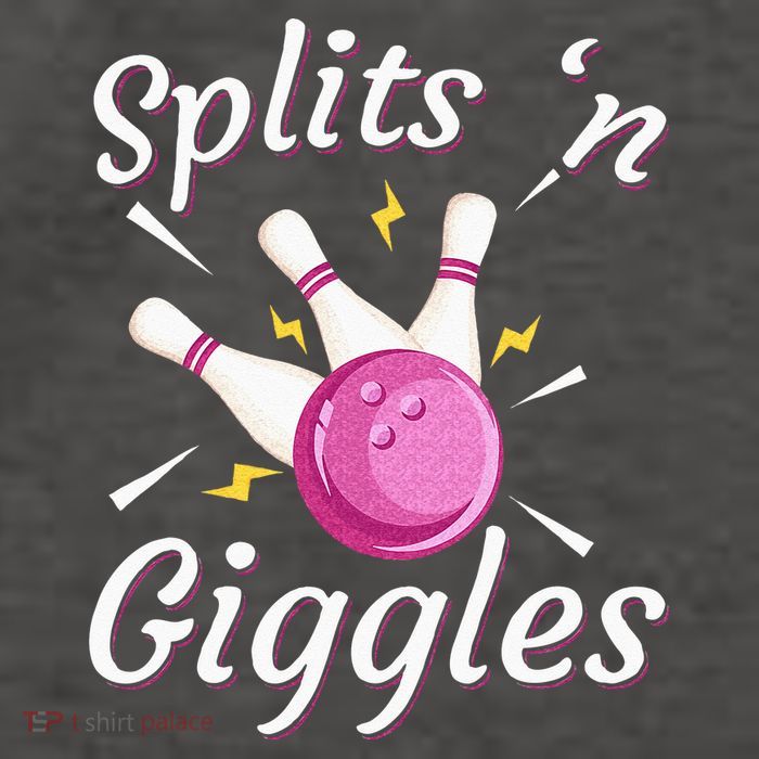 Funny Splits N Giggles Bowling Team Bowler Sports Player Vector Backpack