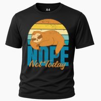 Funny Sloth Nope Not Today Retro Sloth Cute Gift Performance Shirt