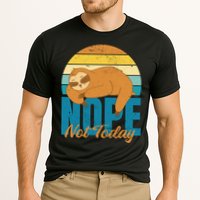 Funny Sloth Nope Not Today Retro Sloth Cute Gift Performance Shirt