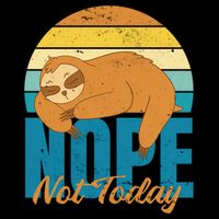 Funny Sloth Nope Not Today Retro Sloth Cute Gift Impact Tech Backpack