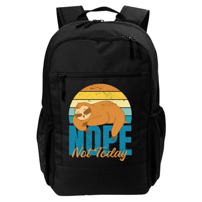 Funny Sloth Nope Not Today Retro Sloth Cute Gift Backpack