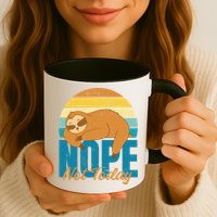 Funny Sloth Nope Not Today Retro Sloth Cute Gift Mug