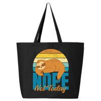 Funny Sloth Nope Not Today Retro Sloth Cute Gift 25L Jumbo Tote