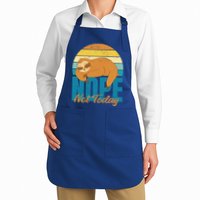 Funny Sloth Nope Not Today Retro Sloth Cute Gift Apron