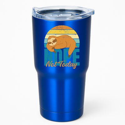 Funny Sloth Nope Not Today Retro Sloth Cute Gift Tumbler