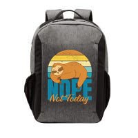 Funny Sloth Nope Not Today Retro Sloth Cute Gift Vector Backpack