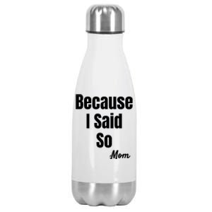 Funny Sarcastic Novelty Gift Mom Mother Mama Mommy Gift Stainless Steel Insulated Water Bottle