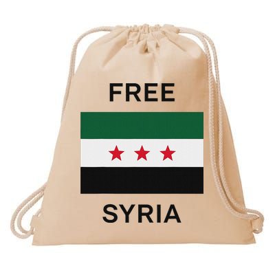 Free Syria New Syrian Flag Syria Freedom Celebration Drawstring Bag