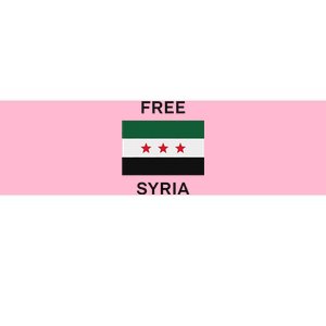 Free Syria New Syrian Flag Syria Freedom Celebration Bumper Sticker