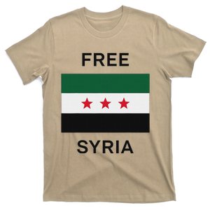 Free Syria New Syrian Flag Syria Freedom Celebration T-Shirt