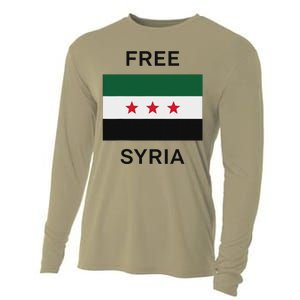 Free Syria New Syrian Flag Syria Freedom Celebration Cooling Performance Long Sleeve Crew