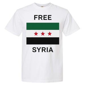 Free Syria New Syrian Flag Syria Freedom Celebration Garment-Dyed Heavyweight T-Shirt