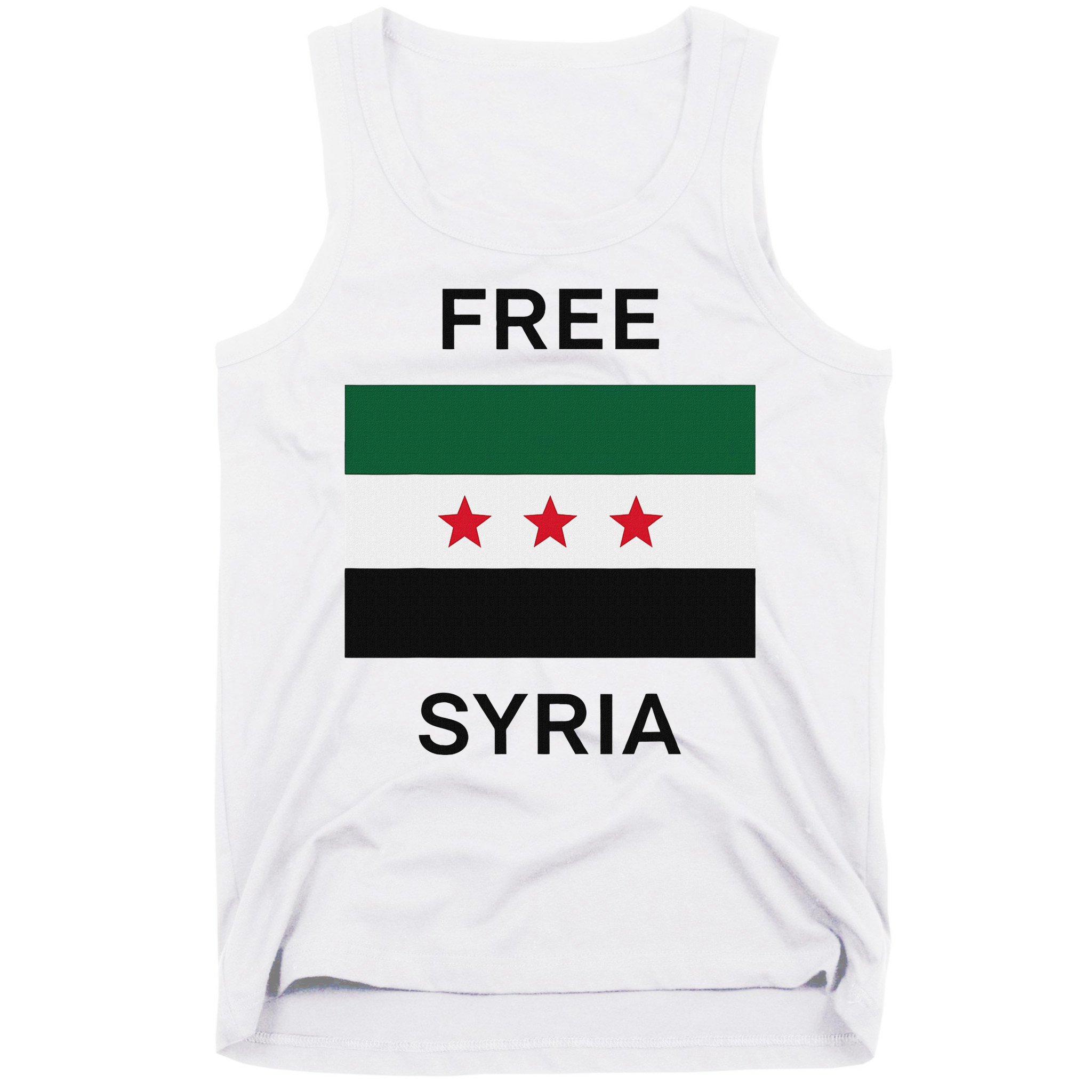 Free Syria New Syrian Flag Syria Freedom Celebration Tank Top