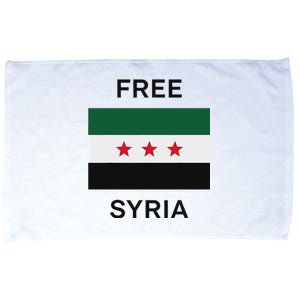 Free Syria New Syrian Flag Syria Freedom Celebration Microfiber Hand Towel