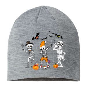 Funny Skull Never Better Skeleton Funny Halloween sarcasm Sustainable Beanie