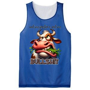 Funny Sarcastic Not My Pasture Not My Bullshit Gift Mesh Reversible Basketball Jersey Tank