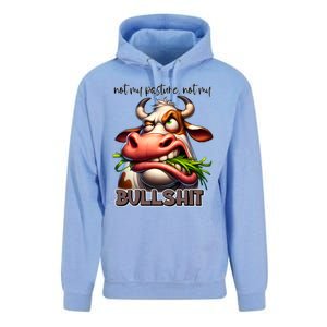 Funny Sarcastic Not My Pasture Not My Bullshit Gift Unisex Surf Hoodie