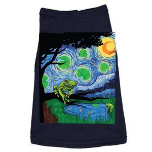 Frog, Starry Night Cat Tee, Van Gogh Frog Gift, Frog Doggie Tank