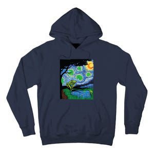 Frog, Starry Night Cat Tee, Van Gogh Frog Gift, Frog Tall Hoodie