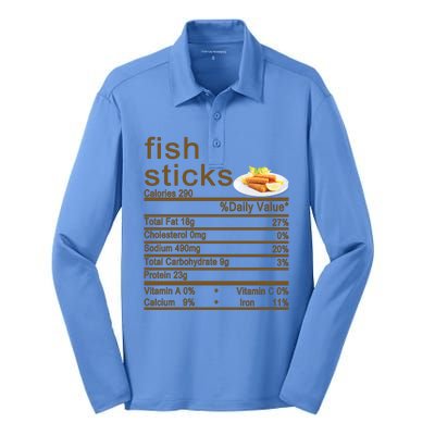 Fish Sticks Nutrition Facts Label Silk Touch Performance Long Sleeve Polo