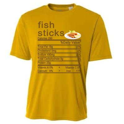 Fish Sticks Nutrition Facts Label Cooling Performance Crew T-Shirt