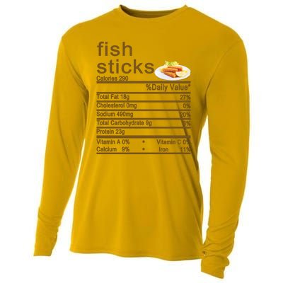 Fish Sticks Nutrition Facts Label Cooling Performance Long Sleeve Crew