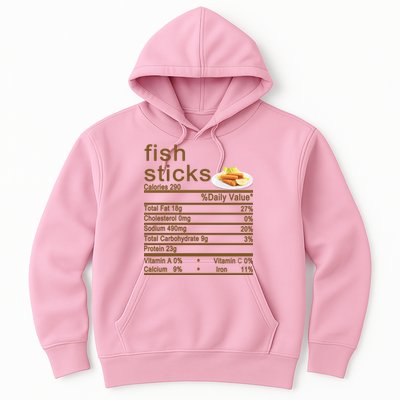 Fish Sticks Nutrition Facts Label Hoodie