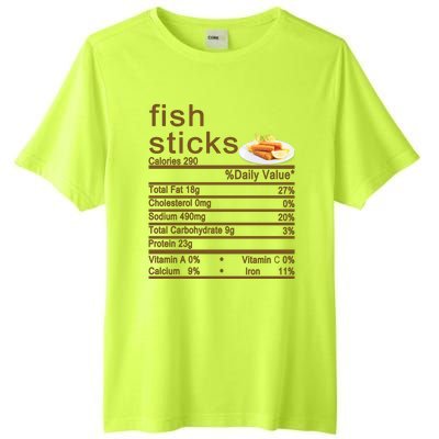 Fish Sticks Nutrition Facts Label Tall Fusion ChromaSoft Performance T-Shirt