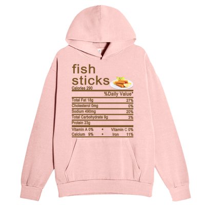 Fish Sticks Nutrition Facts Label Urban Pullover Hoodie