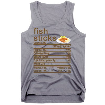 Fish Sticks Nutrition Facts Label Tank Top