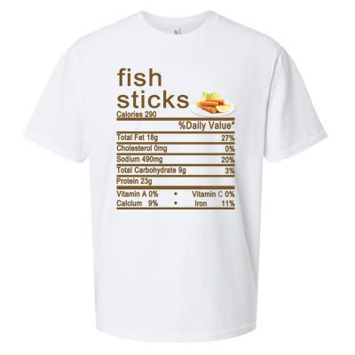 Fish Sticks Nutrition Facts Label Sueded Cloud Jersey T-Shirt