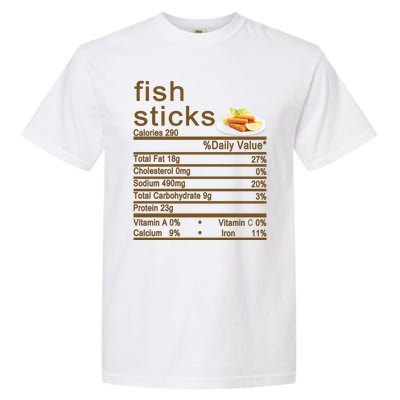 Fish Sticks Nutrition Facts Label Garment-Dyed Heavyweight T-Shirt