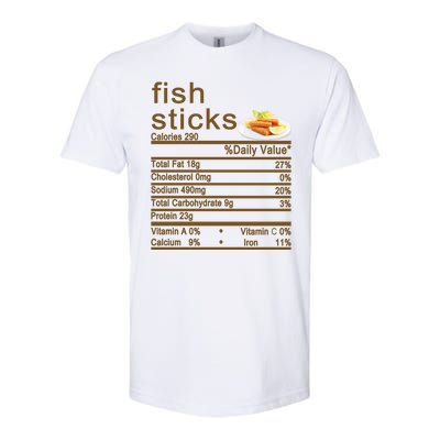 Fish Sticks Nutrition Facts Label Softstyle CVC T-Shirt