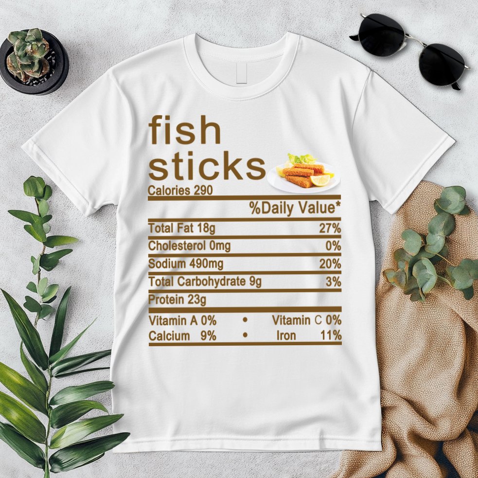 Fish Sticks Nutrition Facts Label Premium T-Shirt