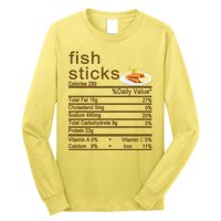 Fish Sticks Nutrition Facts Label Long Sleeve Shirt