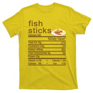 Fish Sticks Nutrition Facts Label T-Shirt