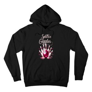 Funny Splits N Giggles Bowling Team Cute Bowler Hoodie