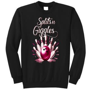 Funny Splits N Giggles Bowling Team Cute Bowler Sweatshirt