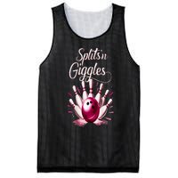 Funny Splits N Giggles Bowling Team Cute Bowler Mesh Reversible Basketball Jersey Tank