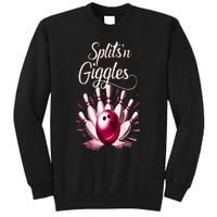 Funny Splits N Giggles Bowling Team Cute Bowler Tall Sweatshirt