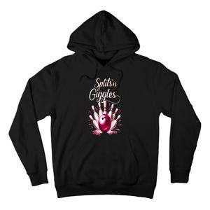 Funny Splits N Giggles Bowling Team Cute Bowler Tall Hoodie