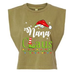 Funny Santa Nana Claus Christmas Matching Family Cute Gift Garment-Dyed Women's Muscle Tee