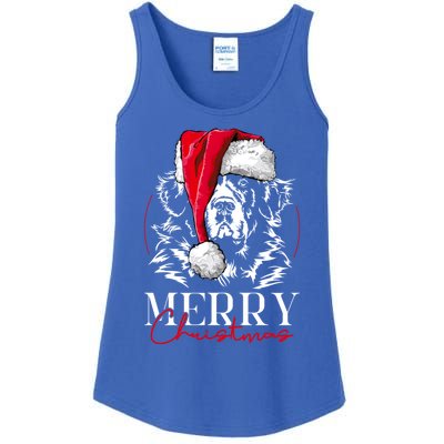 Funny Santa Newfoundland Newfie Merry Christmas Dog Mom Gift Great Gift Ladies Essential Tank