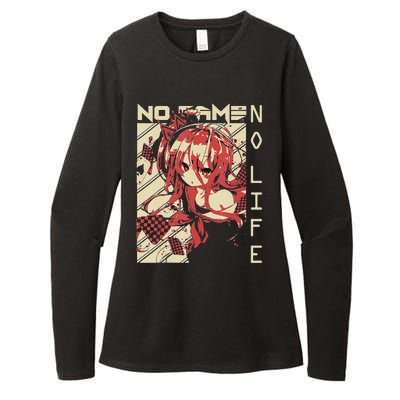 funny Shiro No Game No Life Anime Womens CVC Long Sleeve Shirt