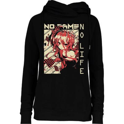 funny Shiro No Game No Life Anime Womens Funnel Neck Pullover Hood